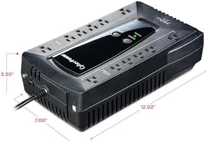 CyberPower AVRG750U AVR UPS Battery Backup and Surge Protector - Image 3
