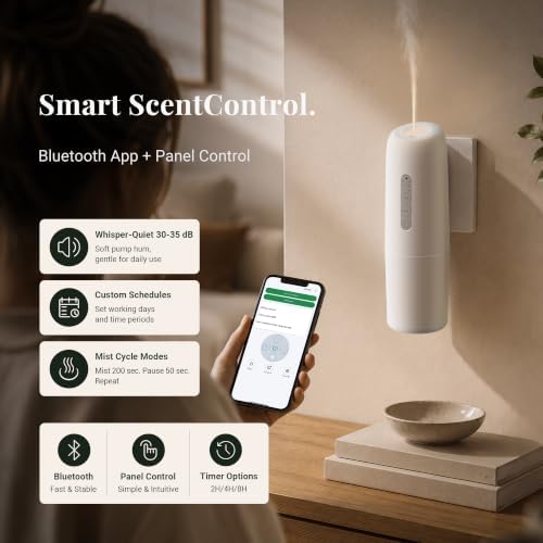 TTSTAR Wall Plug-in Waterless Diffuser with App Control & 3 Essential Oils - Image 5