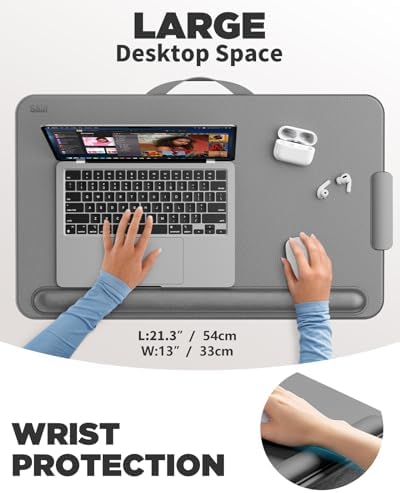 SAIJI Lap Desk with Cushion, Computer Laptop Stand, Lap Laptop Table - Image 2