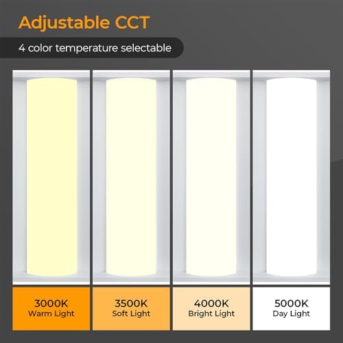 2x2FT LED Troffer Light with Emergency Backup Battery, ETL 4PK - Image 5