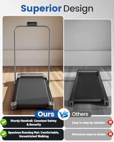 Walking Pad Treadmill for Home, Walking Pad with Incline and Handle Bar - Image 5