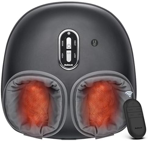 Nekteck Shiatsu Foot Massager with Heat & Air Compression, Remote Control by Nekteck