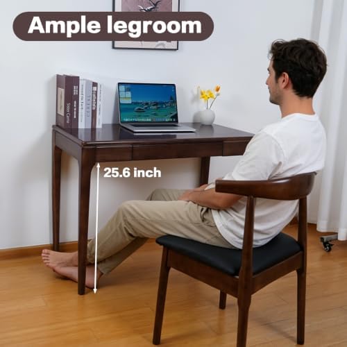 Solid Wood Desk,Study Home Office Desks,Computer Desk for Small Spaces - Image 5
