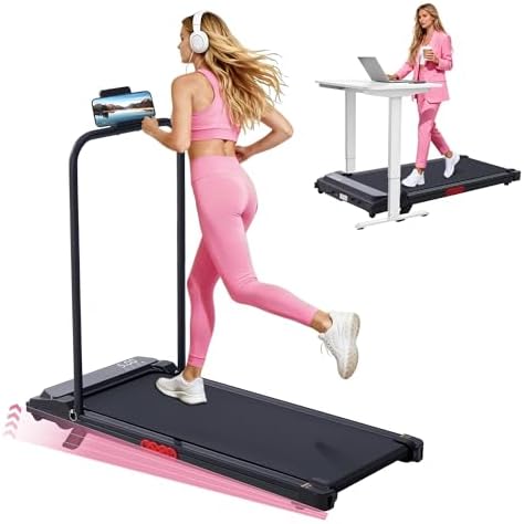 Walking Pad with Incline and Handle Bar, Portable Treadmill for Home Small, Electric Walking Pads Treadmills with Handles, Compact Treadmills with Incline for Small Spaces, 3.0HP, 0.6-7.6MPH, 350LBS by WILDROOTORGANIC