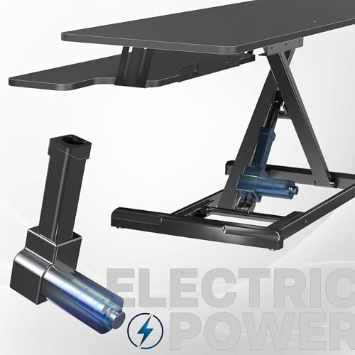 VIVO Black 42 inch Electric Desk Converter, DESK-VE42B - Image 4