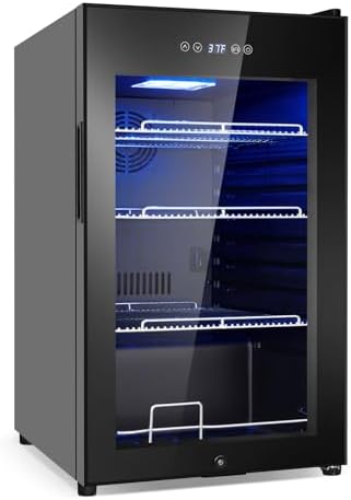 17" 126-Can Beverage Refrigerator, Countertop/Freestanding with Glass Door by FoMup
