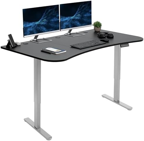 VIVO Black 63 x 32 in Standing Desk, DESK-KIT-E2G1B by VIVO