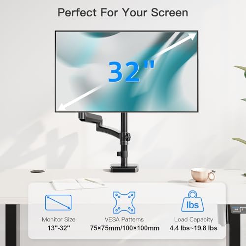 Extra Long Arm Monitor Mount, Fits Max 32" Hold up to 19.8lbs - Image 5