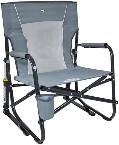 GCI Outdoor FirePit Rocker Low-Ride Outdoor Rocking Chair with Beverage Holder by GCIOUTDOOR