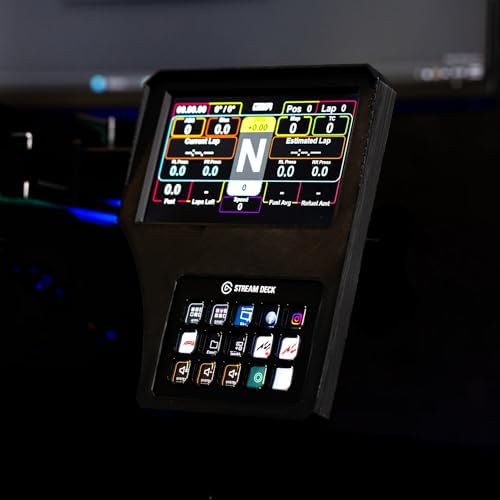 SimSport Gadget 6.8 Inch Touchscreen Combo for Stream Deck 16-Keys Sim Racing Aluminum Profile Rig (MK2) - Image 2