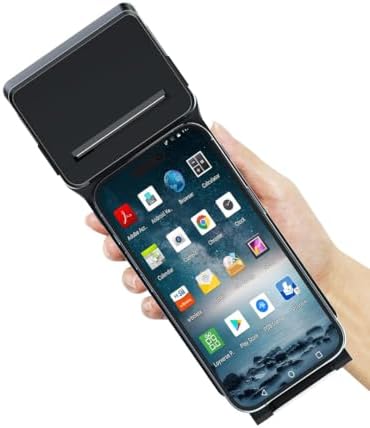 POS XP-P1 Portable Thermal Printer, USB & Bluetooth, 58mm Paper Width, High-Speed Printing, 1D/2D Barcode Scanning, Compatible with Windows, Linux, Android, iOS (Black) by POSStore