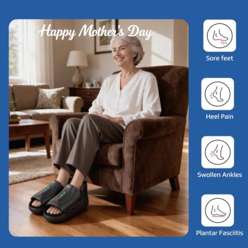 TRIDUCNA Foot and Ankle Massager with Heat - Electric Feet Massage Machine with Deep Kneading and Air Compression for Plantar Fasciitis, Foot Muscle Relax at Home or Office, Fathers Day Gift - Image 6