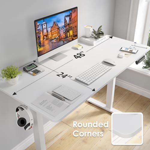 STARY Electric Standing Desk Adjustable Height Sit Stand Home Office Desk with Splice Board - Image 3