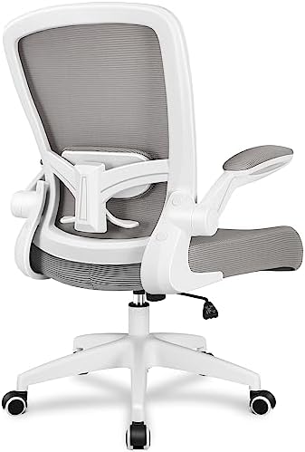 FelixKing Office Chair, Ergonomic Desk Chair Breathable Mesh Chairs Adjustable High Back Lumbar Support Flip-up Armrests, Executive Rolling Swivel Comfy Computer Chairs Home Office Gray by FelixKing