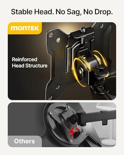 monTEK Quad Monitor Stand for Four 17-32" Screens, 22 lbs Each - Image 3