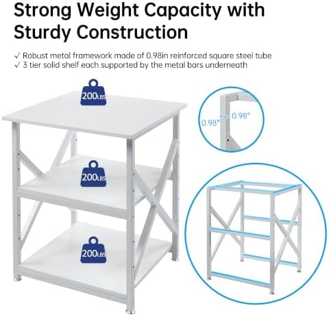 Fannova 3D Printer Stand 23.6"x23.6" with Height Adjustable Storage Shelf - Image 4