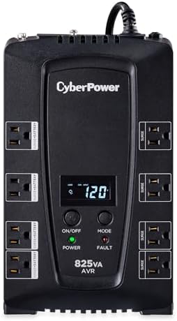 CyberPower CP825AVRLCD Intelligent LCD UPS Battery Backup by Unknown