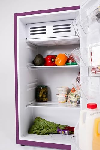 Frigidaire Refrigerator-Retro Mini Fridge Energy Saving-Adjustable Thermostat Control- Ideal for Dorm, Office, RV, Garage, Apartment 3.1 Cu Ft, PLUM - Image 4