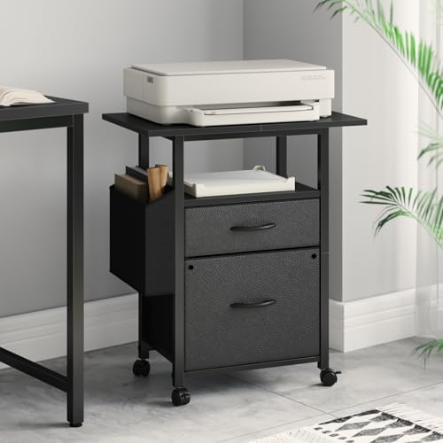 GYIIYUO 2 Drawer File Cabinet 24''W, Mobile Filing Cabinet, Printer Stand - Image 2