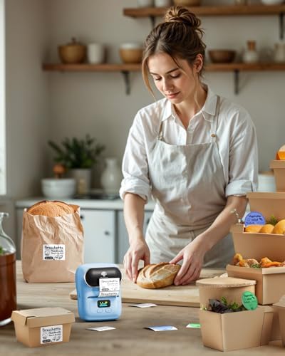 Phomemo M110 Label Printer, Portable Thermal Label Maker with Display - Image 2