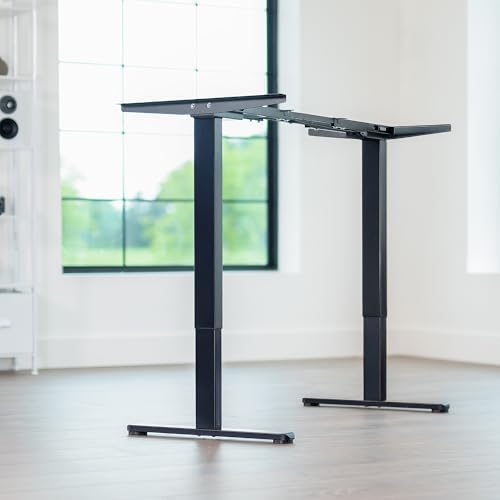 VIVO Black Dual Motor Electric Standing Desk Frame, DESK-E-200B - Image 2