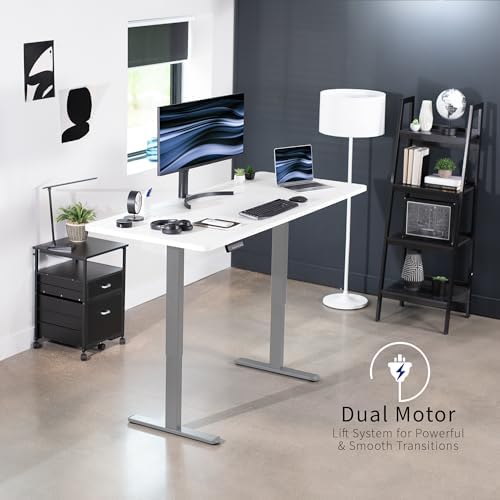 VIVO White 71 x 30 in Standing Desk, DESK-KIT-E2G7W - Image 4