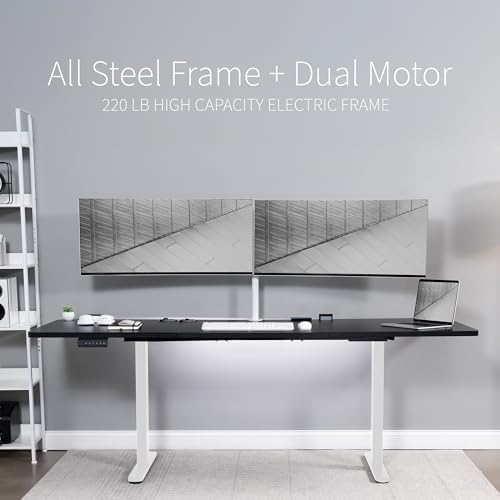 VIVO Black 83 x 30 in Standing Desk, DESK-KIT-E2W84-30B - Image 6