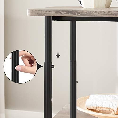VASAGLE 3-Tier Printer Stand with Locking Wheels, Under Desk Printer Table - Image 5