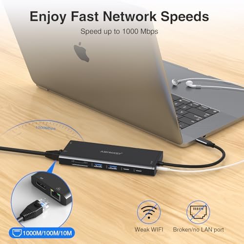 USB C Docking Station 3 Monitors USBC Hub Laptop Dual Monitor Multi Adapter - Image 6
