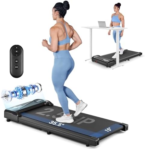 THERUN Walking Pad with 40" Longer Belt Under Desk Treadmill 300LBS Weight by THERUNFITNESS