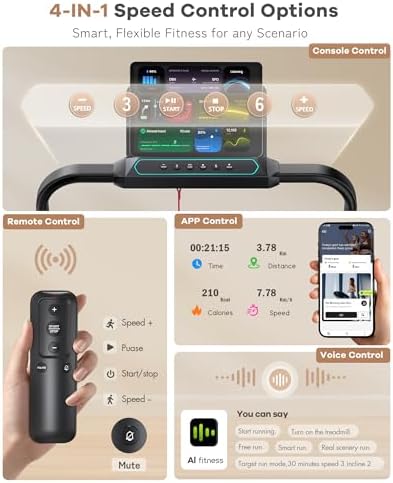 WELLFIT Incline Walking Pad with Handlebar, Foldable Under Desk Treadmill - Image 2