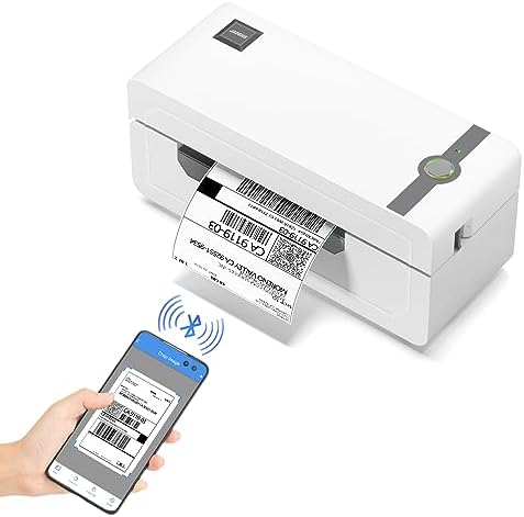 JADENS Bluetooth Thermal Label Printer, 4x6 Wireless Label Printer for Shipping Packages, Support Android, iOS, Mac OS, and Windows, Widely Used for Amazon, Ebay, Shopify, Etsy, USPS by JADENS