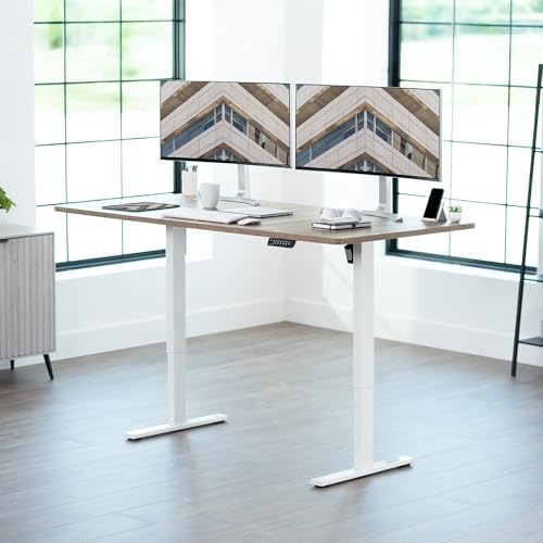 VIVO Reclaimed Wood 71 x 36 in Standing Desk, DESK-KIT-1W7P-36 - Image 2