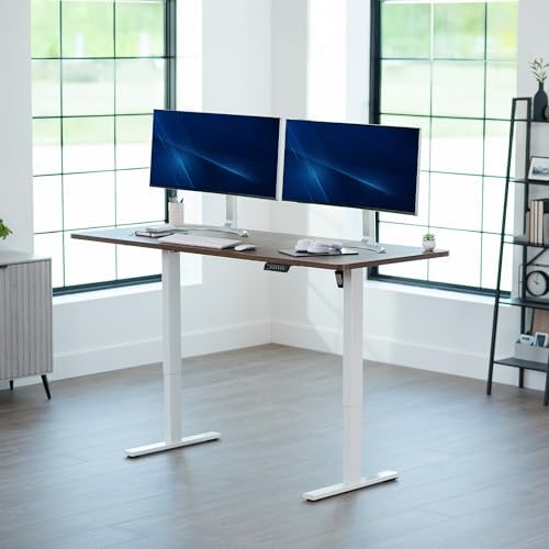 VIVO Rustic Vintage Brown 71 x 30 in Standing Desk, DESK-KIT-1W7N - Image 2