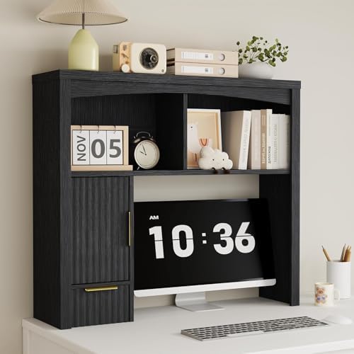 Desk Hutch Shelf, Desktop Shelf Organizer 37 inch Wide Desktop by Homiflex