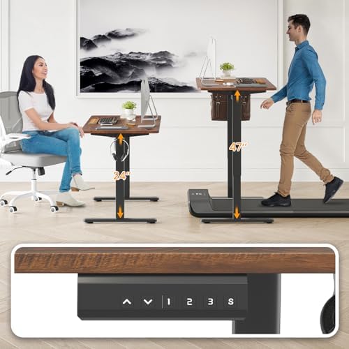 STARY Electric Standing Desk Adjustable Height Sit Stand Home Office Desk with Splice Board - Image 6