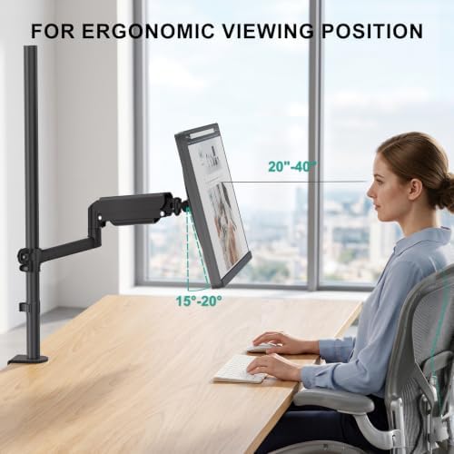 WALI Extra Tall Monitor Mount for 13-40 inch Computer Screens, up to 22 lbs - Image 5