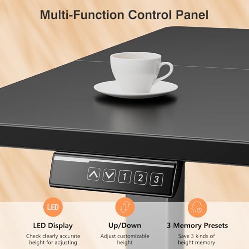 Sweetcrispy Electric Standing Desk, Computer Desk, 48x24 Inch - Image 5