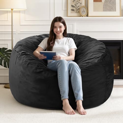 4FT Big Bean Bag Chairs for Adults,Beanbag with Washable Cover by Unknown