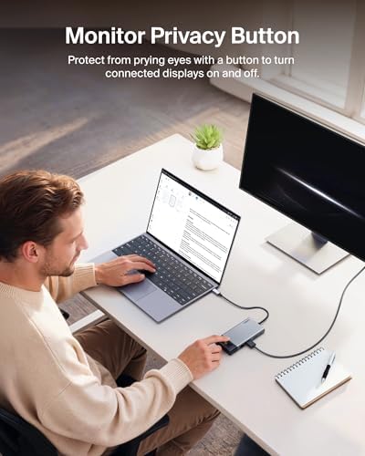 Belkin USB-C Hub 8 in 1 100W Dual Display for Windows - Image 4