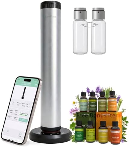 Waterless Diffuser with App Hotel Scent Diffuser 1000 sq.ft Large Room by LumeCove