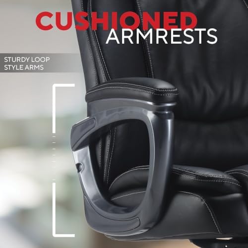 Staples Lockland Ergonomic Leather Manager Big & Tall Chair,400 lb Capacity - Image 4