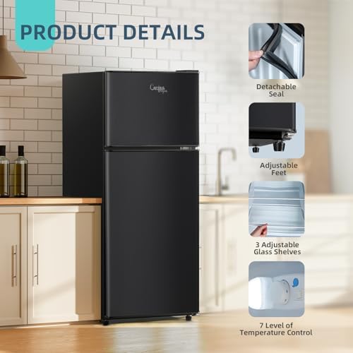 Cucina Magica Mini Fridge with Freezer, 3.8 Cu.Ft Small Fridge, Dorm Fridge - Image 6