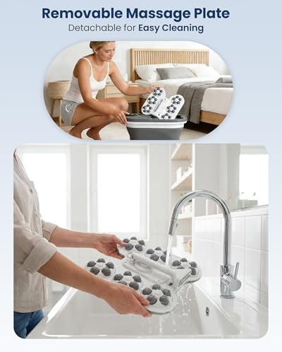 2026 Upgrade Foot Spa Bath Massager with Heat, Collapsible Foot Soaking Tub - Image 5