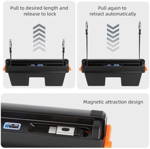 65W USB Hub Charger with RGB for Tesla Model Y Juniper & Model 3 Highland - Image 6