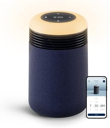 BLUEAIR Air Purifiers with Sunrise Alarm Clock for Home Bedroom Dorm, Navy by Unknown
