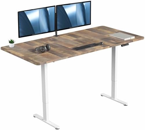 VIVO Reclaimed Wood 71 x 36 in Standing Desk, DESK-KIT-E2W7P-36 by VIVO