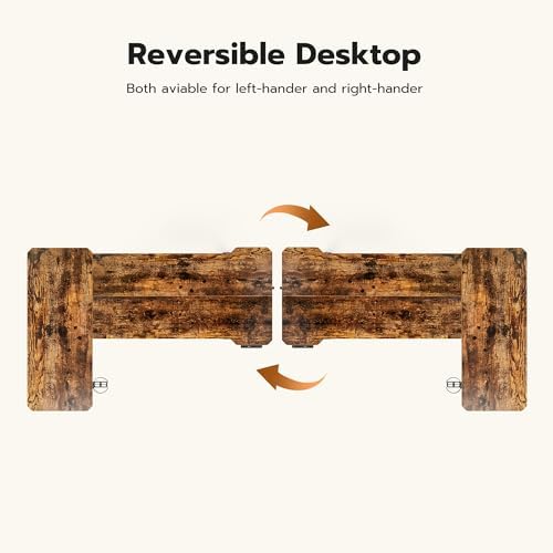 Acrolix L Shaped Electric Standing Desk,51x31.5 Reversible,Rustic Brown - Image 5