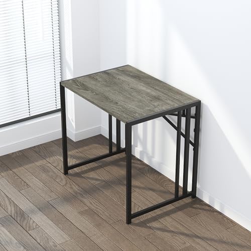 Lutown-Teen 32 inch Small Folding Desk, Black Oak - Image 7