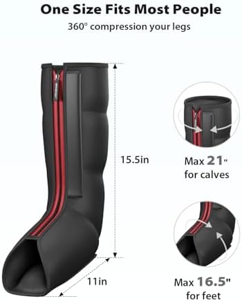 CINCOM Leg Massager with Heat and Compression, FSA - HSA - Image 5